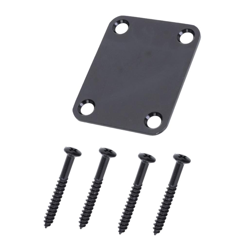 1 Set Guitar Neck Plate For Electric Guitar Bass Replacement
