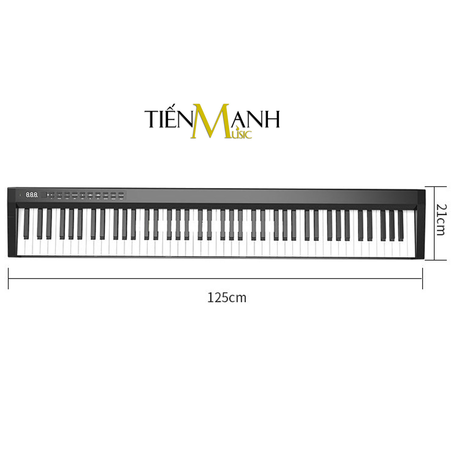 Đàn Piano Điện Konix PH88C - Đàn, Chân, Bao, Nguồn 88 Phím nặng Cảm ứng lực - Midi Keyboard Controllers - Kèm Móng Gẩy DreamMaker (Kết nối máy tính và điện thoại, Loa kép, Bluetooth, Pin sạc, Loa lớn)