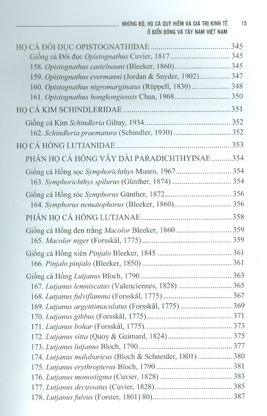 Những Bộ, Họ Cá Quý Hiếm Và Giá Trị Kinh Tế Ở Biển Đông Và Tây Nam Việt Nam - Osmeriformes, Stomiiformes, Ateleopodiformes, Aulopiformes, Myctophiformes, Perciformes (Một Phần) (Bìa Cứng)