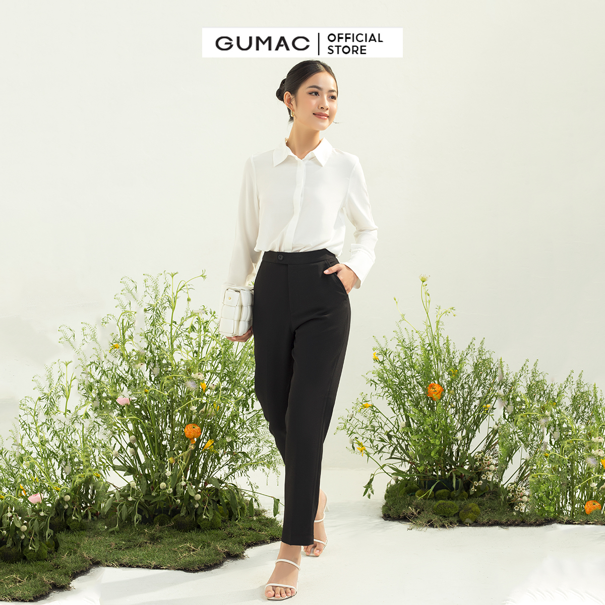 Quần tây nữ GUMAC QC03060 form cơ bản thời trang công sở