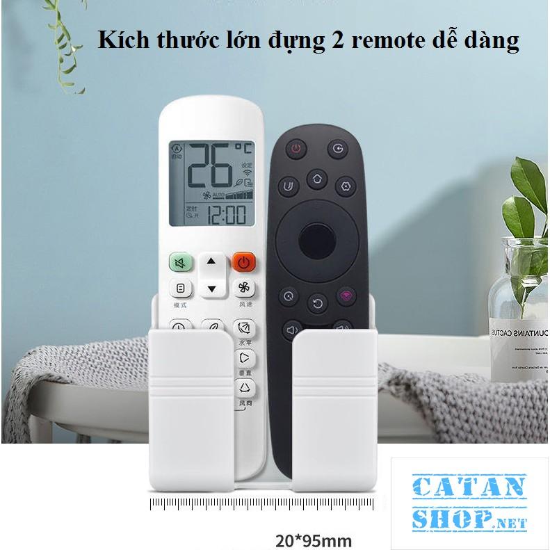 Giá treo remote đa năng, kệ treo sạc điện thoại, đầu dây điện dán tường chắc chắn tiện lợi giúp không gian gọn gàng