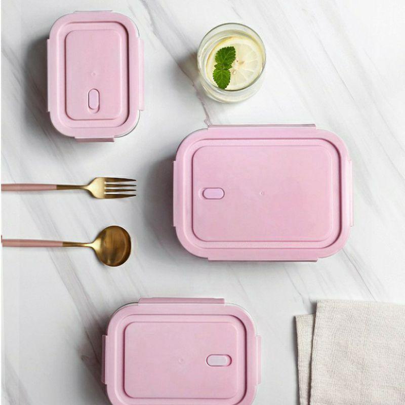 HỘP CƠM VĂN PHÒNG free ship 2 ngăn 3 ngăn chống tràn sử dụng được cho lò vi sóng