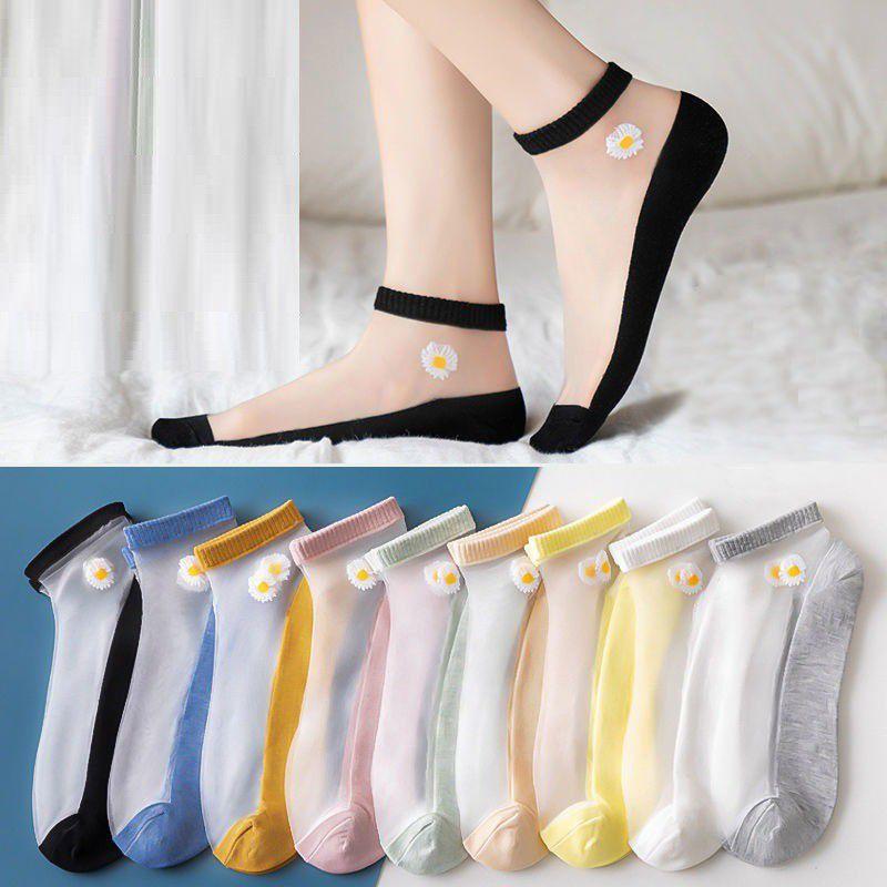 (COMBO 10 ĐÔI) tất zen lưới hoa cúc cực xinh ,chất đẹp.