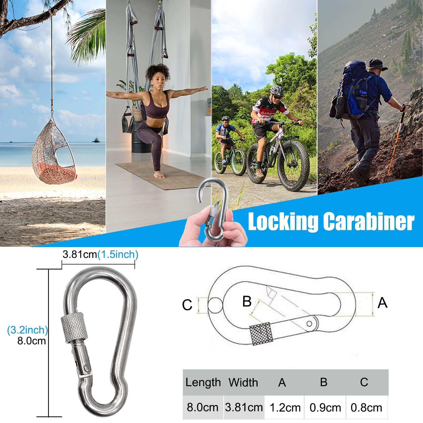 Con lăn cuộn với móc carabiner, con lăn độ lệch cho dây thừng, con lăn dây với tay cầm U 360 ° Kabel cho các phụ kiện rung chuyển, đường dây, DAB, Dungare