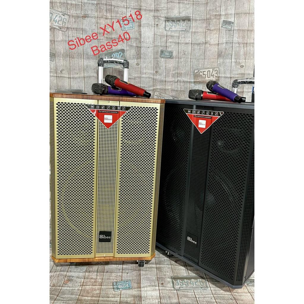 LOA KÉO DI ĐỘNG KARAOKE SIBEE XY1518 (Bass 40cm, 2 Micro).