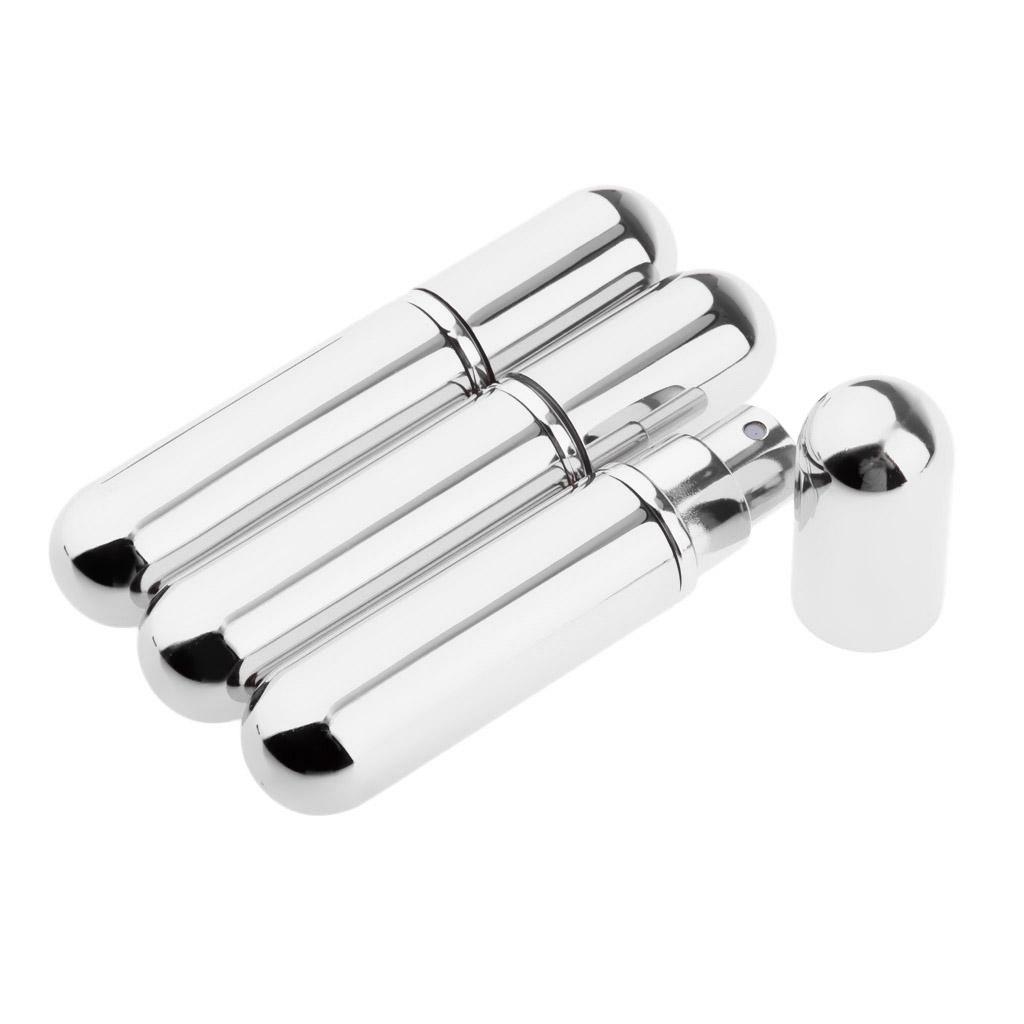 3x 5ml Empty Glass Spray Bottle Pump Fine Mist Perfume Atomizer