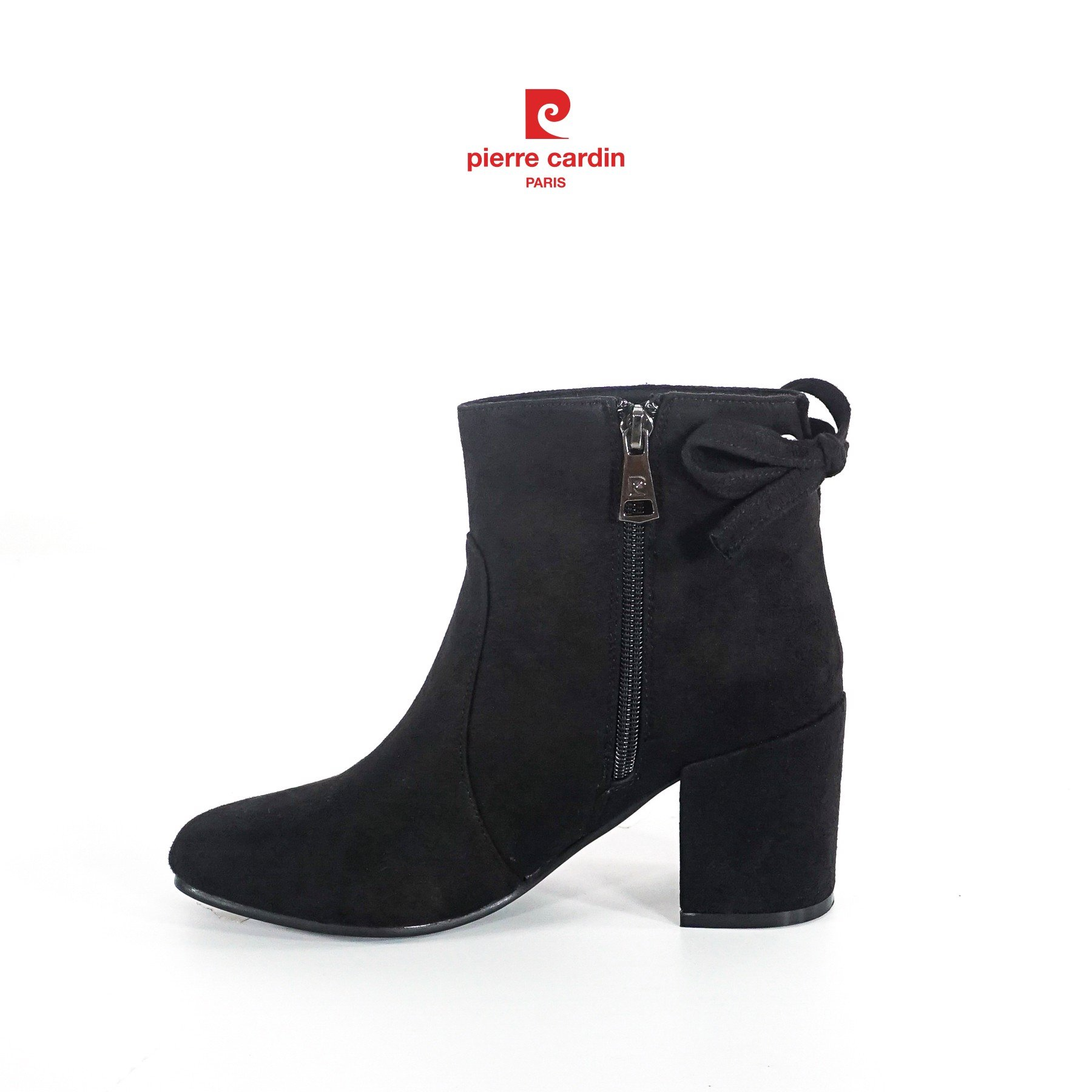 Giày boots nữ Pierre Cardin, chất liệu da cao cấp, cổ ngắn, gót cao 5cm, phù hợp mọi trang phục PCWFWS 208