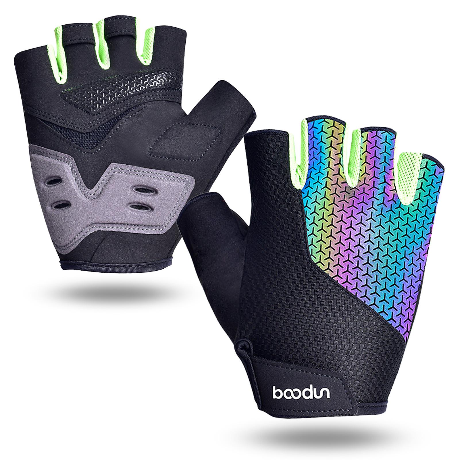 Găng tay thể thao nửa ngón Chống trượt Giảm sốc cho đi xe đạp tập tạ