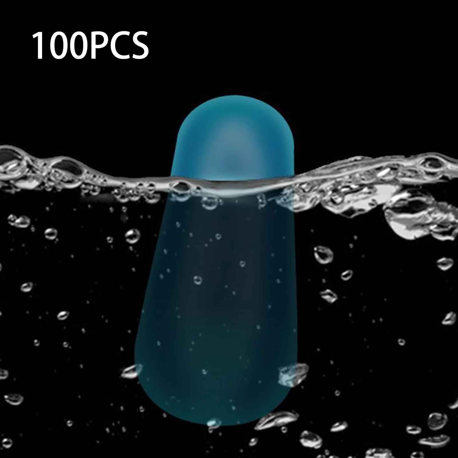 100x Space Beans Fishing Float Easy to Use Fishing Bobber Fishing Bobber Space Beans Rubber Bobber Stoppers for Stream Walleyes