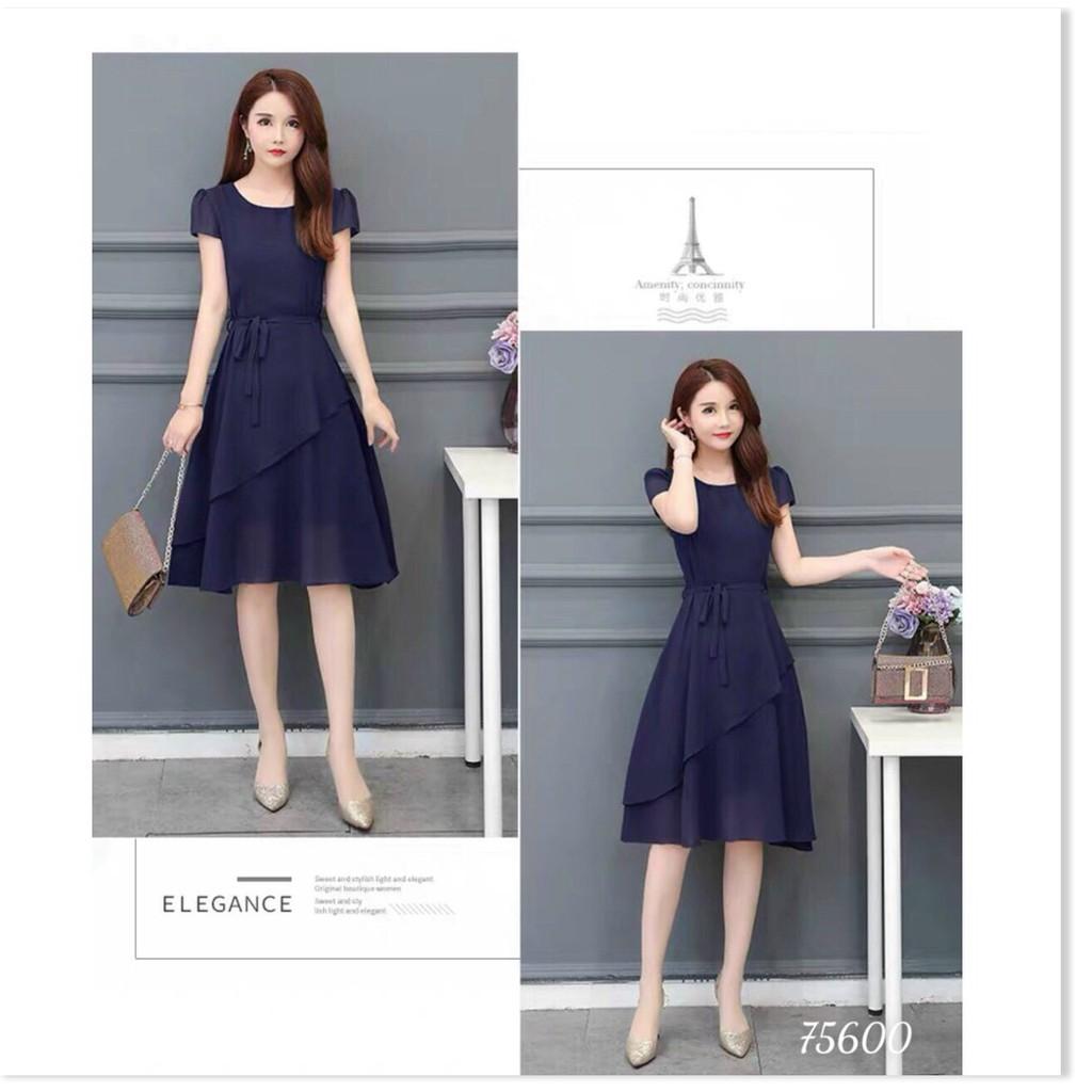 ĐẦM XÒE VOAN CHIFON NỮ CỰC SANG TRỌNG DÀNH CHO CÁC QUÝ CÔ THỜI TRANG MỚI NHẤT HIỆN NAY