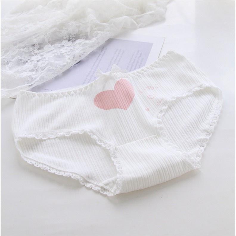 Quần Lót Nữ Cotton Hình Tim-DâuThời Trang Ôm Mông . Hàng Loại Đẹp.