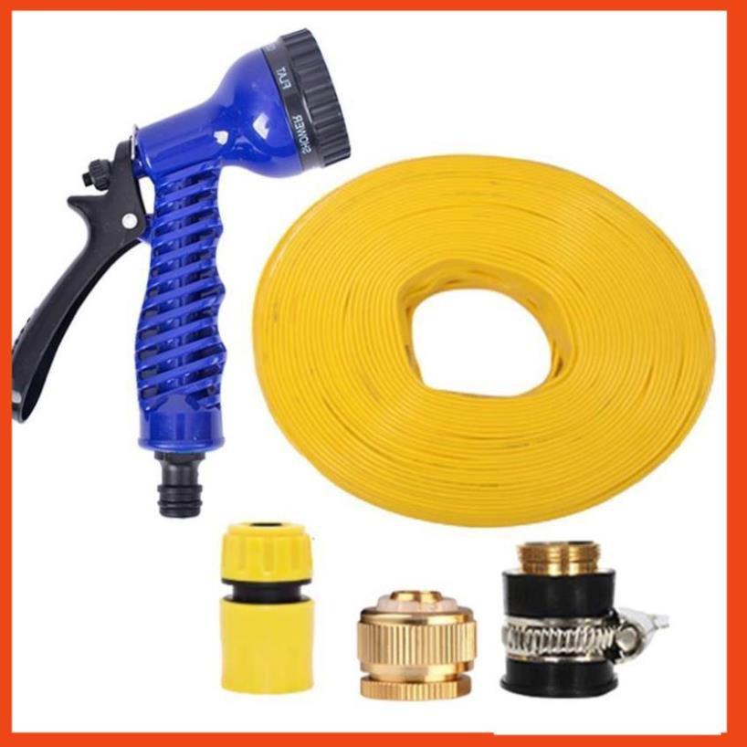 Bộ dây và vòi xịt tăng áp lực nước,rửa xe, tưới cây 15m 206843