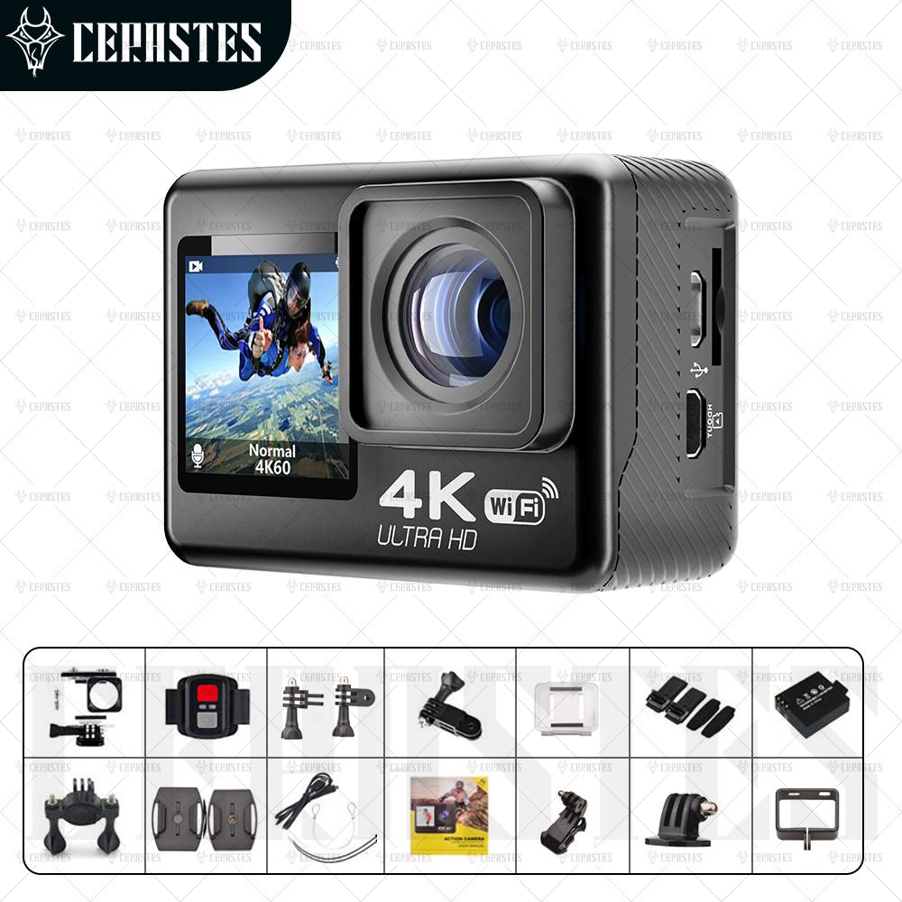 Cerastes 4K 60fps WiFi Camera hành động chống lắc