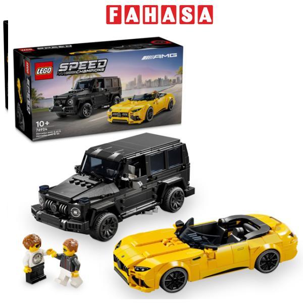 Đồ Chơi Lắp Ráp Siêu Xe Mercedes AMG GT Roadster 2024 &amp; AMG G63 - Lego Speed Champions 76924 (808 Mảnh Ghép)