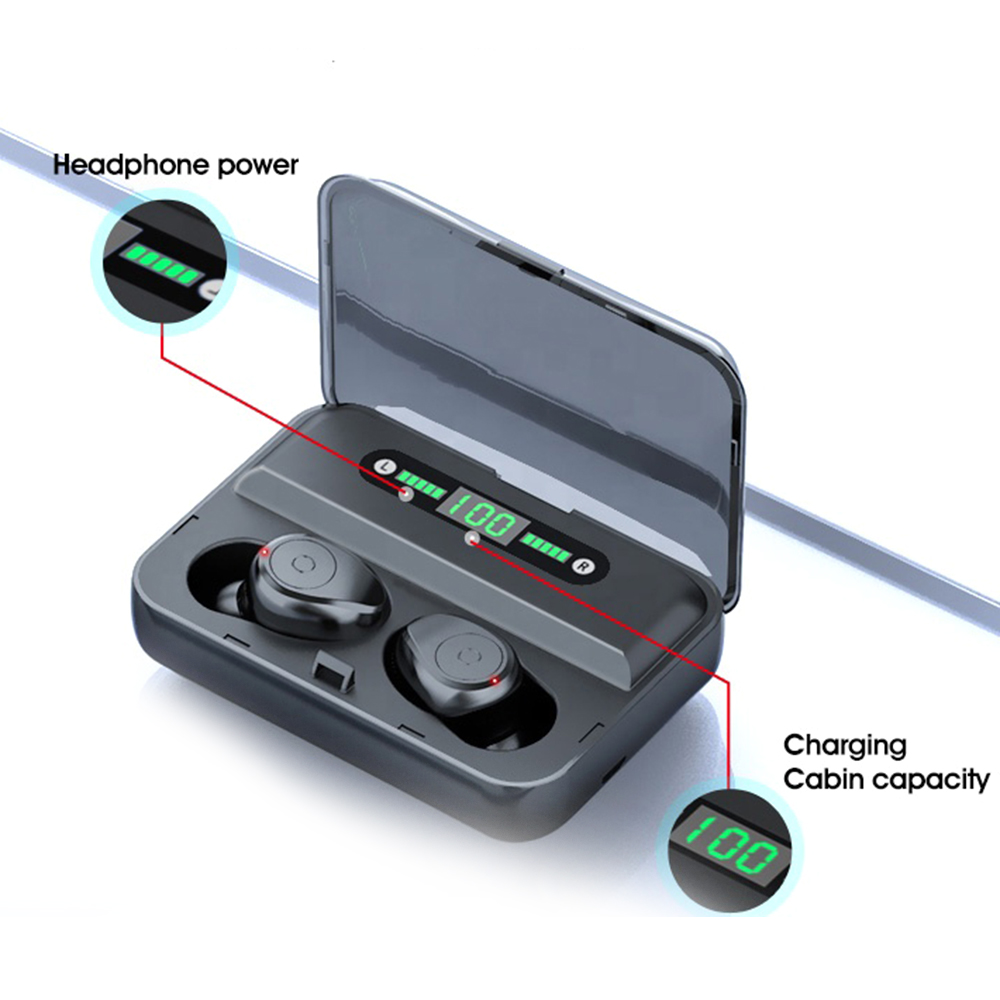 Tai Nghe Chống Thấm Nước Cho Điện Thoại Thông Minh BT5.0 F9 LED