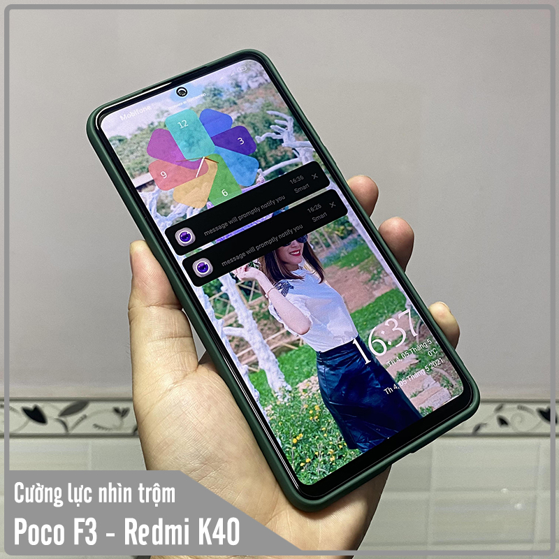 Kính cường lực cho Xiaomi Poco F3 - Redmi K40 chống nhìn trộm full viền đen