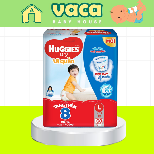 (TẶNG 8M- Đệm mây 4 chiều mới) TÃ/BỈM QUẦN HUGGIES ĐỆM MÂY 4 CHIỀU MẪU MỚI 2020 ĐỦ SIZE M/L/XL/XXL