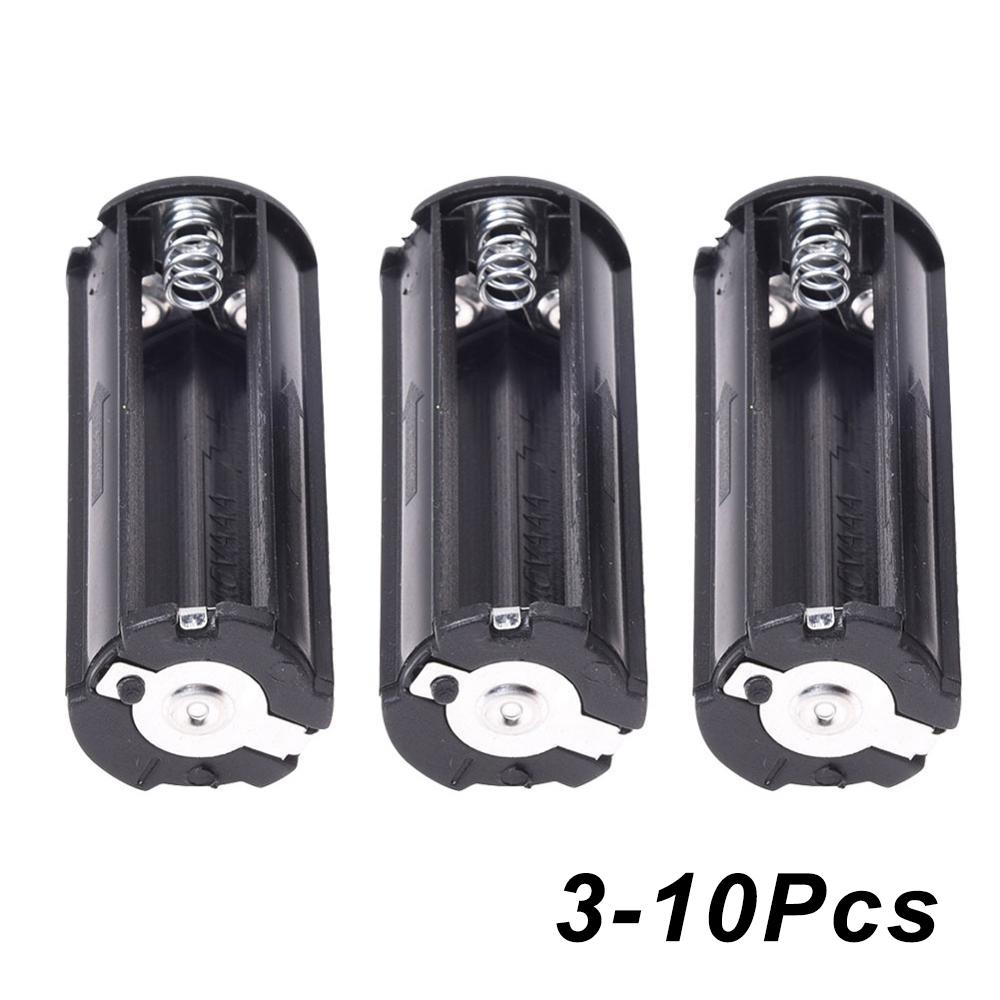 3/5/10 CÁI Giá đỡ pin màu đen cho 3 x Pin AAA 1,5V Đèn pin Đèn pin 3 x Bộ lưu trữ pin AAA Màu sắc: 10 chiếc