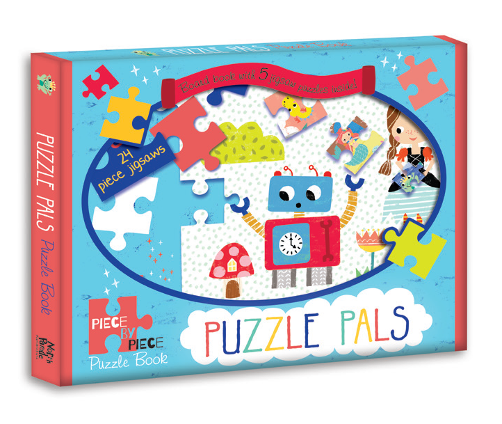 Sách xếp hình tương tác: Những người bạn ngộ nghĩnh- Puzzle pals (Jigsaw book)