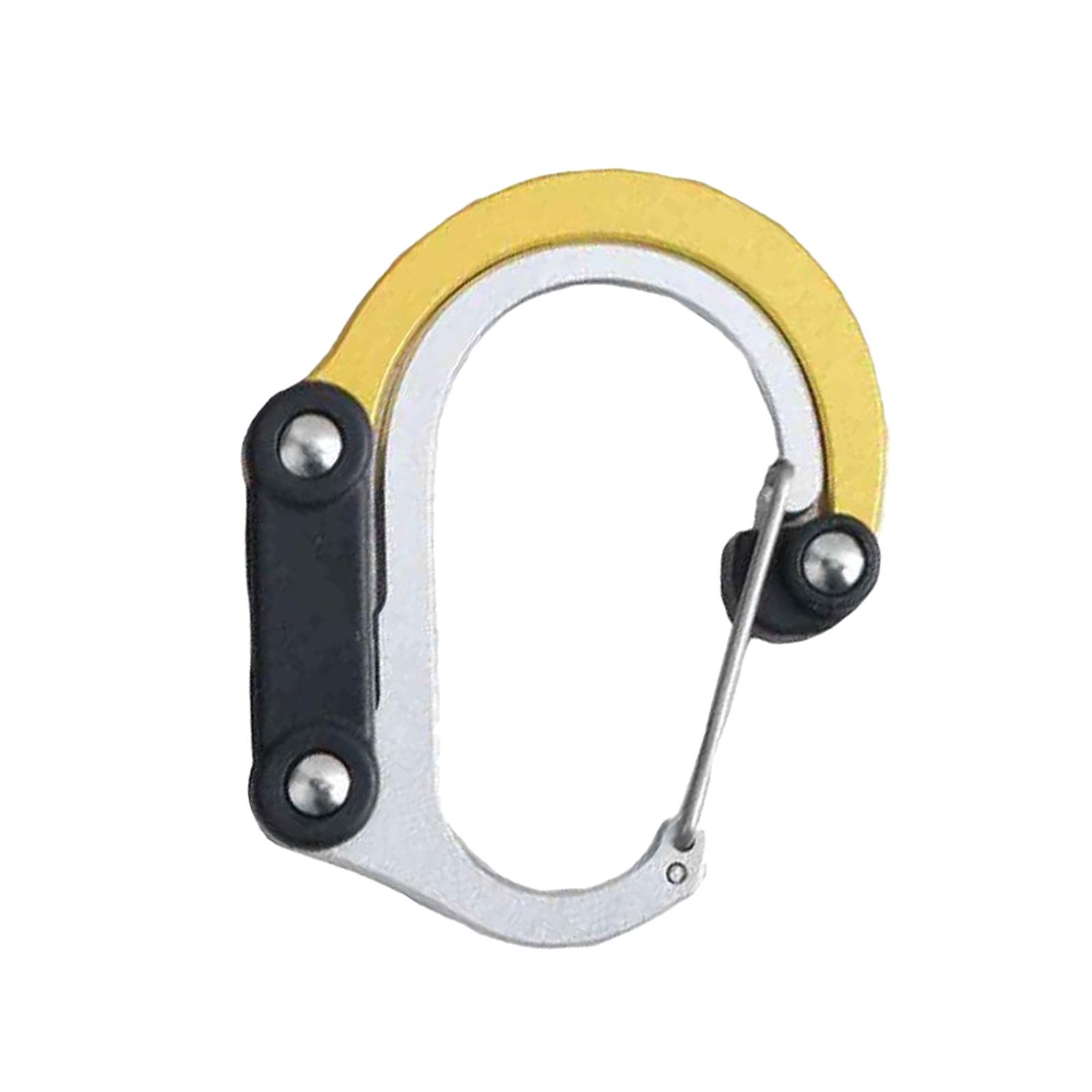 Carabiner Clip and Hook for Travel Backpack Handbag Holder Hanger Black