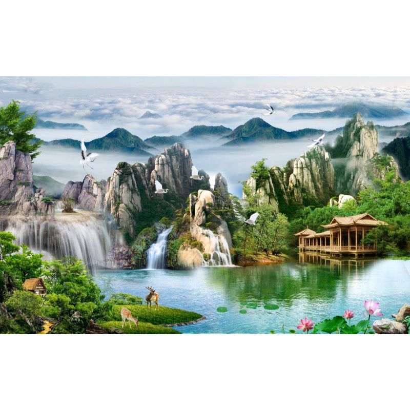 Tranh Dán Tường 3D Cao Cấp TGTV_FT3693