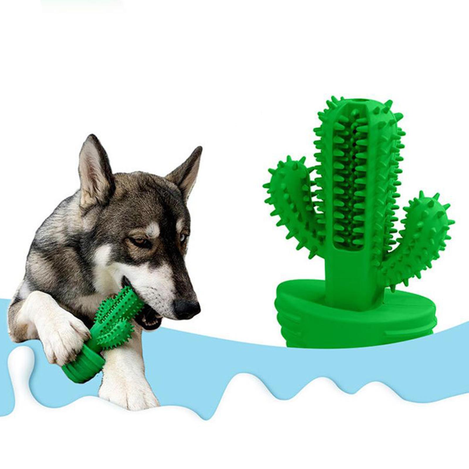 Natural Rubber Dog Toothbrush Dog Teeth Cleaning  Care Brushing Stick