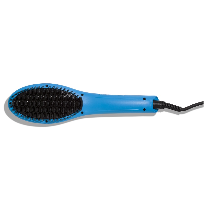 Lược Điện Tạo Kiểu Tóc PYT Thermal Styling Brush - Màu Xanh - Có Thể Duỗi Và Làm Phồng Chân Tóc Với Công Nghệ Ion Âm Và Nhiệt Hồng Ngoại Xa