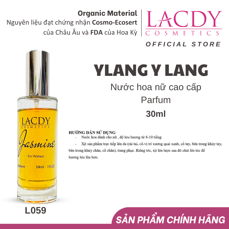 Nước hoa nữ hương Hoa Lài JASMINE L059 (30ml)