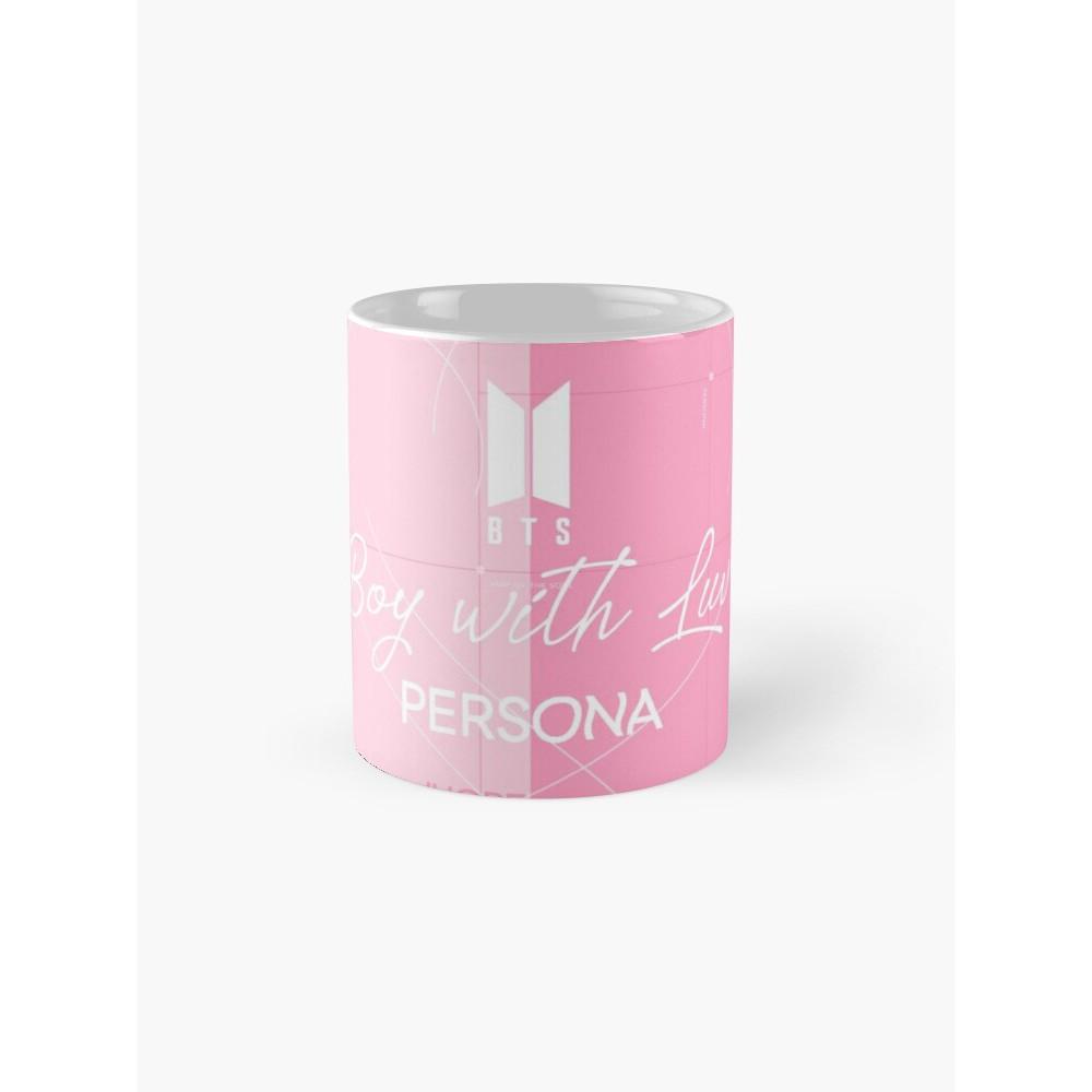 Cốc Sứ, Ly Sứ Persona Logo BTS Nền Hồng