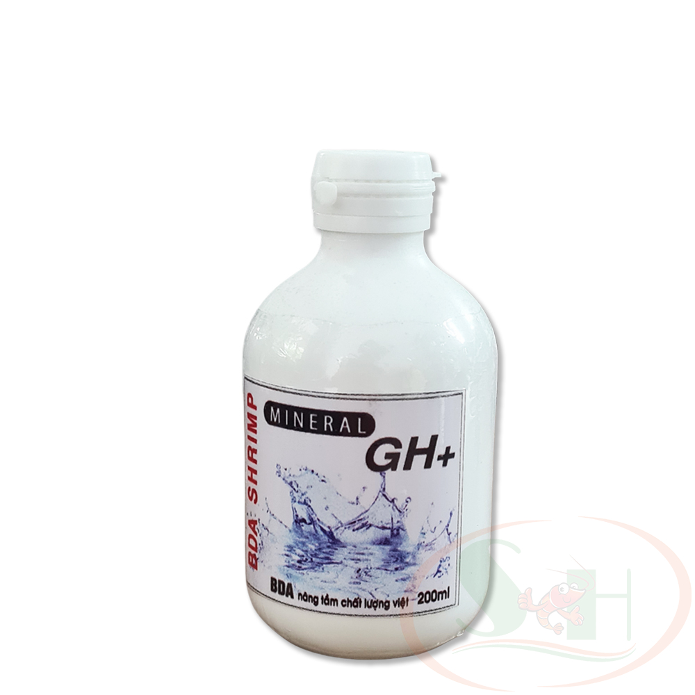 Khoáng nước BDA Shrimp Mineral GH+ bổ sung khoáng lột vỏ bể tôm tép cá cảnh thủy sinh