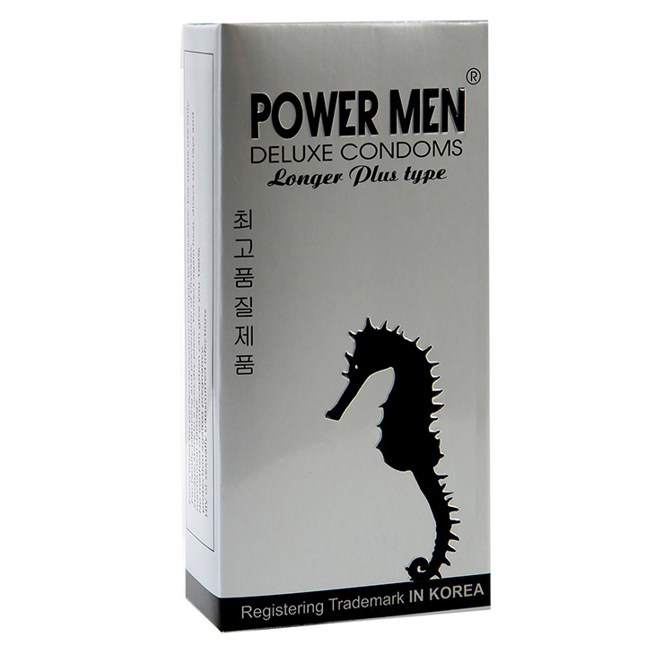 Bao Cao Su Powermen Gân Gai Longer Plus Type - Chống Xuất Tinh Sớm Tốt Nhất - Che Tên Sản Phẩm