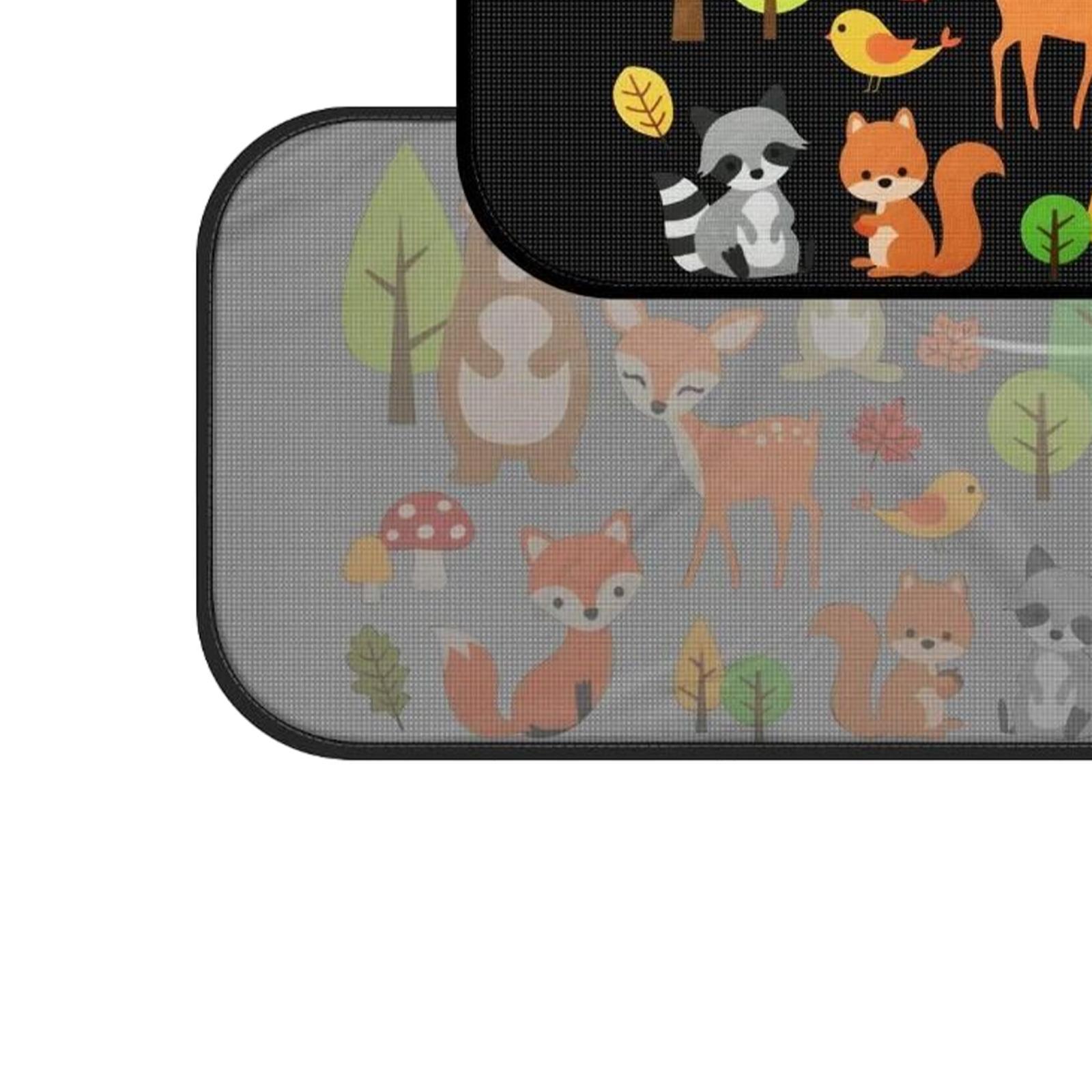 2 Pieces Car Window Sun Shades Fit Car Side and Rear Windows Privacy Curtain