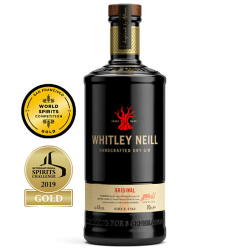 Rượu Gin Whitley Neill Original Handcrafted Dry Gin 43% 700ml