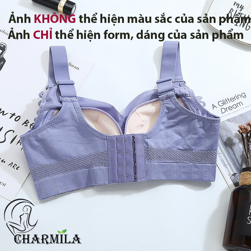 Áo ngực nữ Charmila chất liệu ren không gọng phong cách hiện đại mã AN07