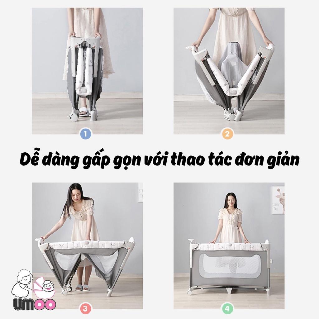 Giường cũi trẻ em đa năng Umoo UM-08108