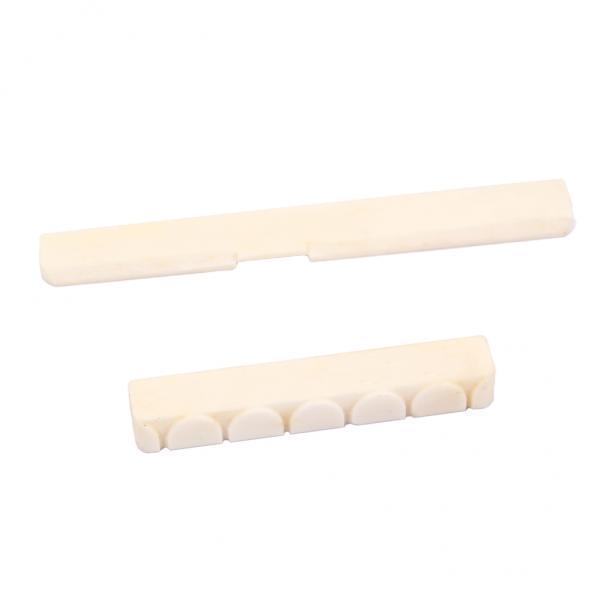 2-7pack Bone Bridge Saddle&Nut for Classical Guitar Parts Accessories
