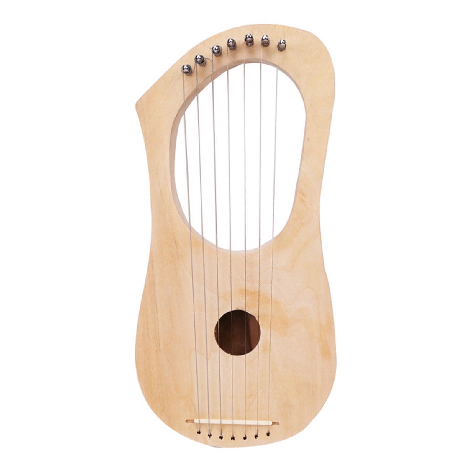 Harp 7 String DIY set, 7 Metal Strings Lyre, Ancient Style Comfortable Grip Easy to Clean DIY 7 String DIY set, for for Kids and Adults