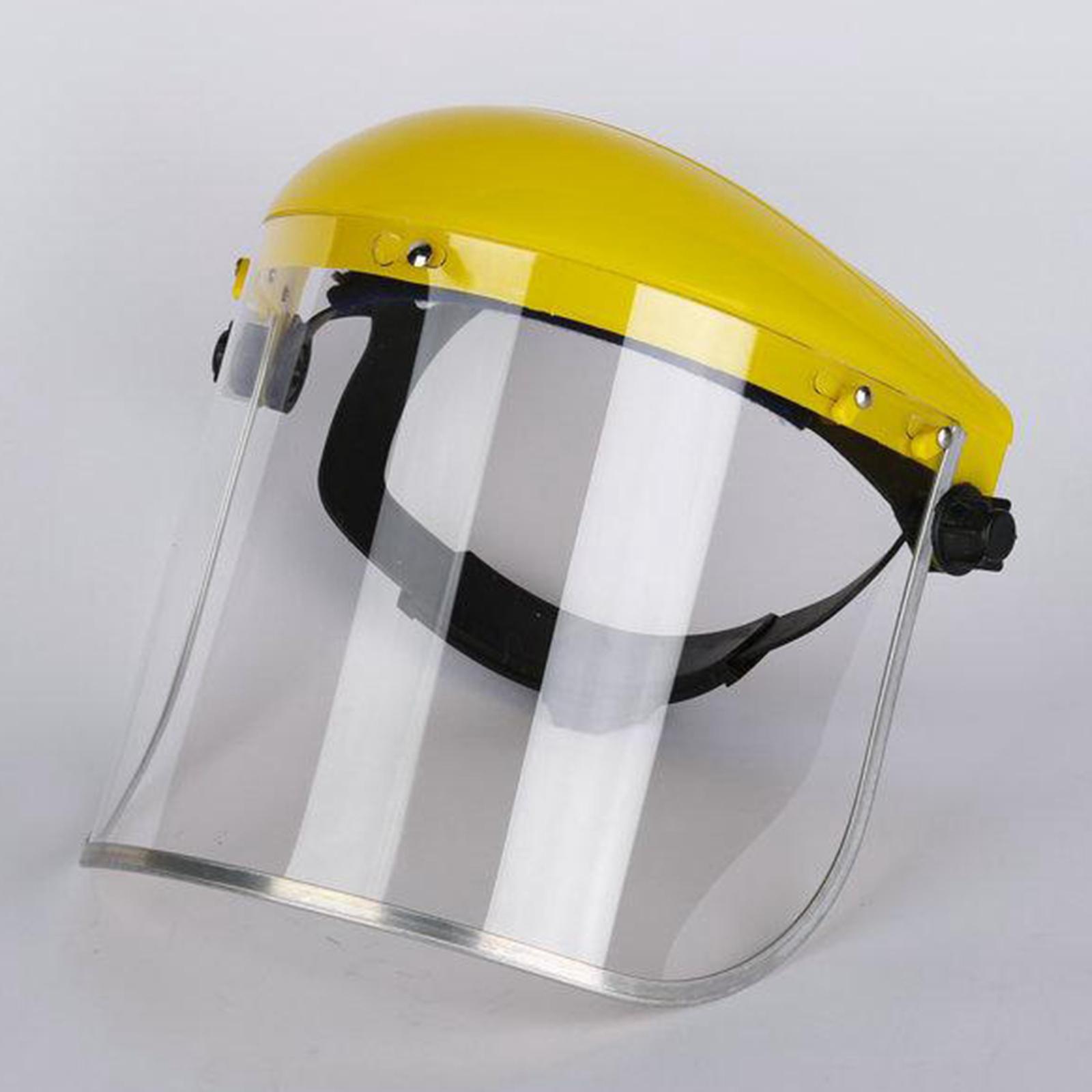 Anti Fog Full Face Shield Head-mounted Safety Anti-splash Clear Glasses Visor Safety Work Welding Grinding Helmet Cover