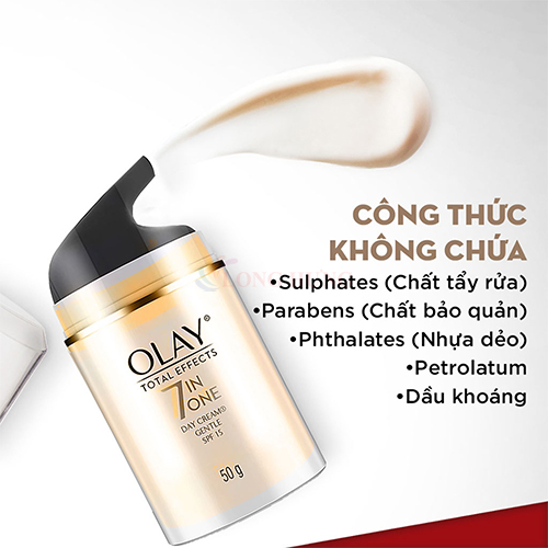 Kem dưỡng da ban ngày Olay Total Effects 7 in One Day Cream SPF 15 (50g) - Hàng chính hãng