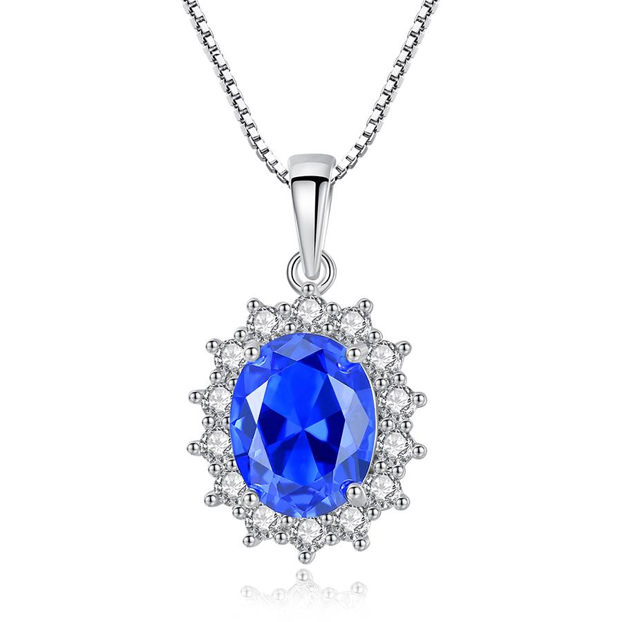 Bộ Trang Sức Bạc Nữ Đính Đá 3 Món Màu Xanh Lam - BDM2319 - Bảo Ngọc Jewelry