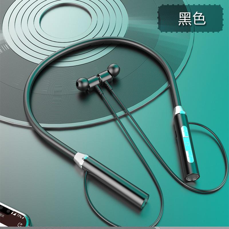 Phong cách mới nhất Tai nghe Bluetooth treo cổ cổ treo thể thao không dây chạy trong tai trò chơi ăn gà vòng chờ sắt số điểm