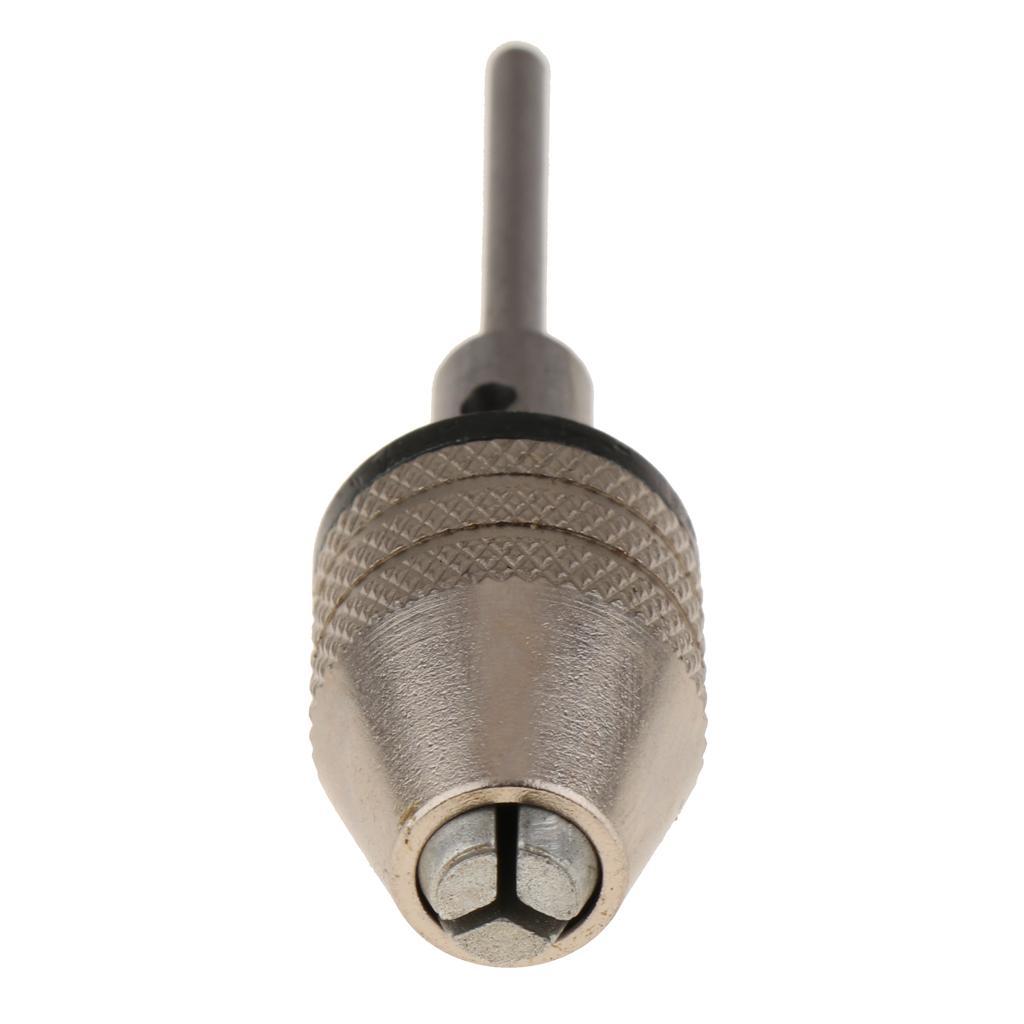 Pack of 2 | 0.3-3.4mm 2.35mm 3mm Drill Chuck Screwdriver Adaptor Hex Shank | Quick Release Drill Chuck Adapter Converter