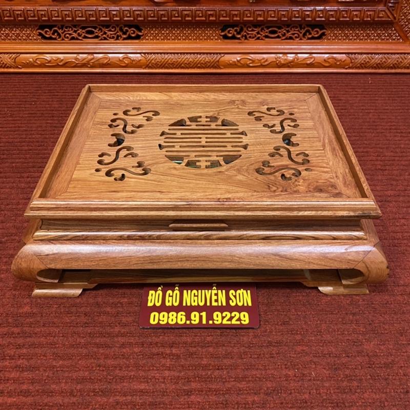 Khay trà gỗ hương đá