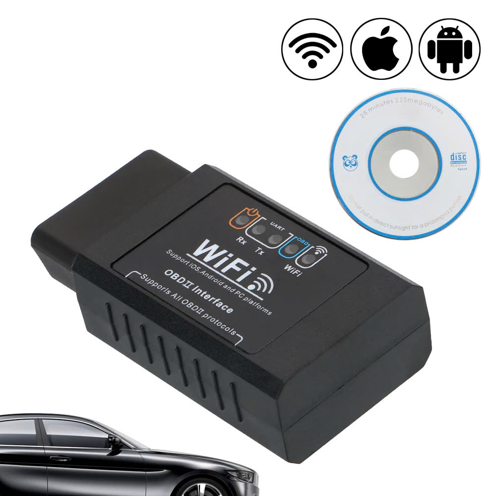 Máy OBD2 Wifi Tex - Bản Mới Màu Đen Loại Tốt Đọc Xóa Lỗi Hiệu Quả, ĐÈN TRANG TRÍ