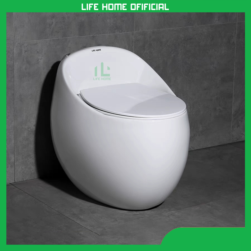 Bồn Cầu Khối Hình Trứng Hiện Đại Cao Cấp - Bàn Cầu Khối Mẫu Mới Giá Rẻ