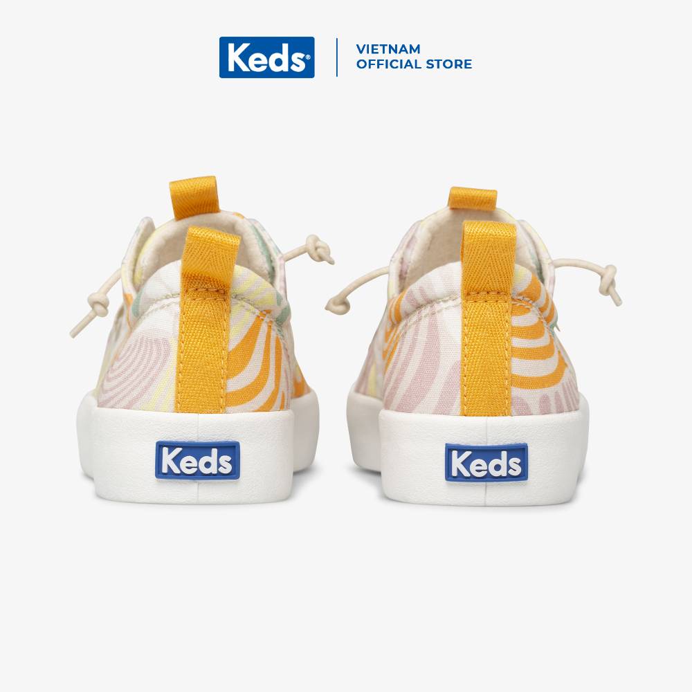 Giày Keds Nữ- Kickback Groovy Flora Organic Cotton Tan- KD065485