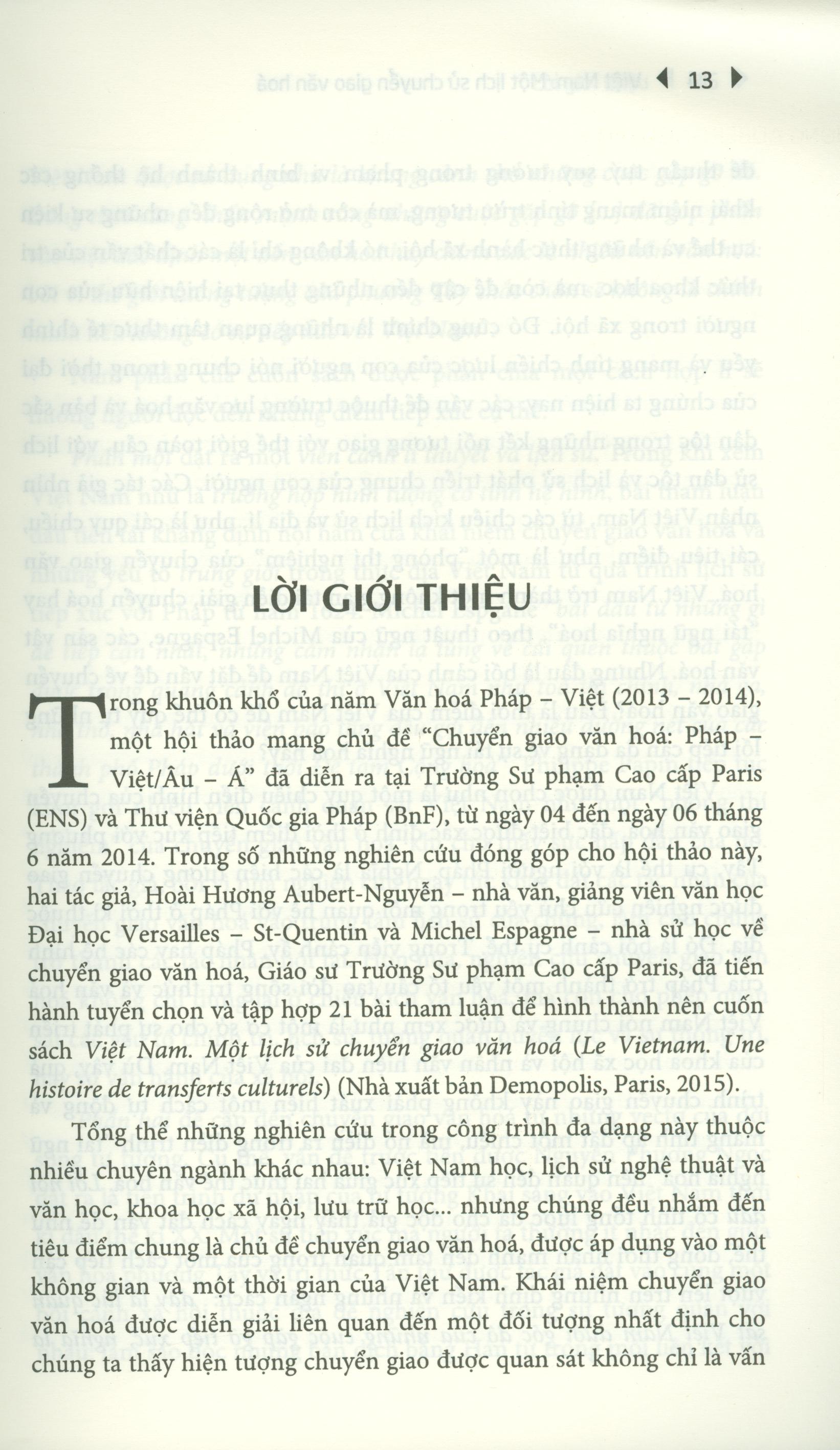 Việt Nam Một Lịch Sử Chuyển Giao Văn Hóa