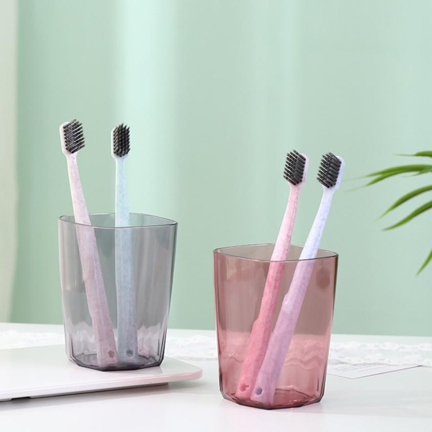 4 bàn chải đánh răng lông đen than hoạt tính ToothBrush Nhật Bản