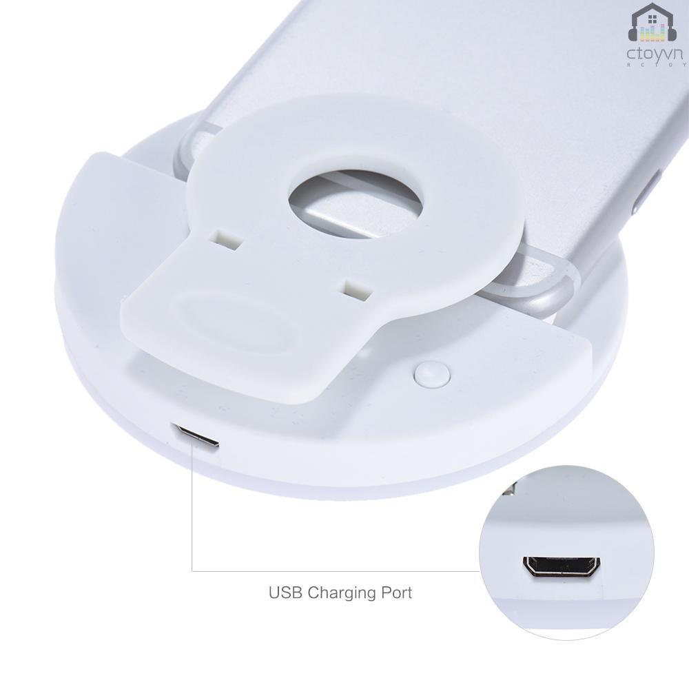 Vòng đèn LED 36 bóng mini có kẹp gắn điện thoại 3 chế độ kèm sạc USB tiện dụng