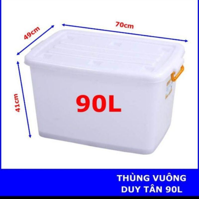 Thùng nhựa có bánh xe 90L